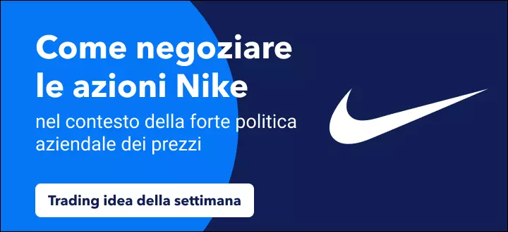 Come fare trading sull'aumento del 27% di Nike nel contesto della forte politica dei prezzi dell'azienda