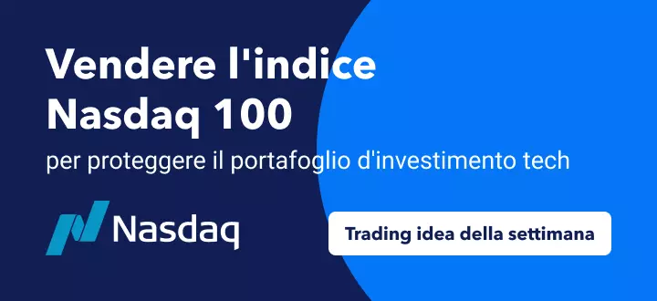 Vendere l'indice US100 per proteggere il portafoglio d'investimento tech