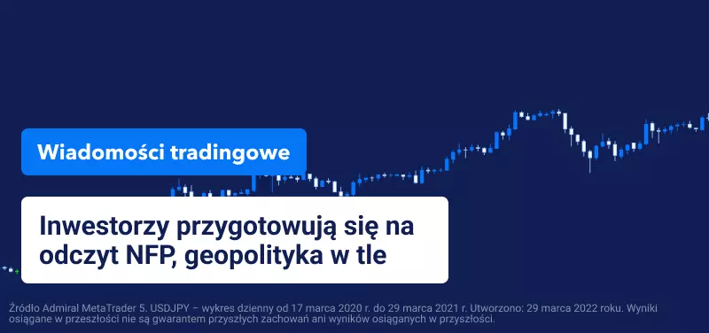 Inwestorzy przygotowują się na piątkowy odczyt NFP, geopolityka w tle