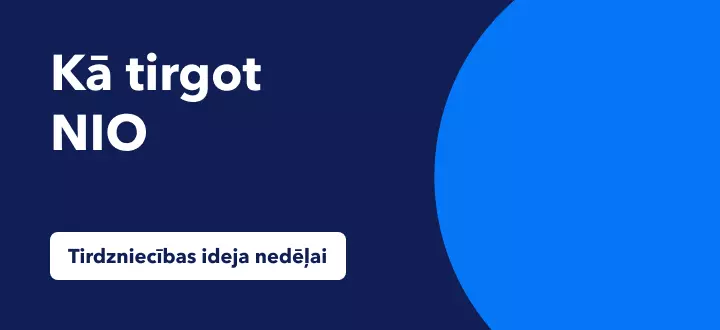 Tirgo NIO akcijas, to vērtībai provizoriski pieaugot par 100%