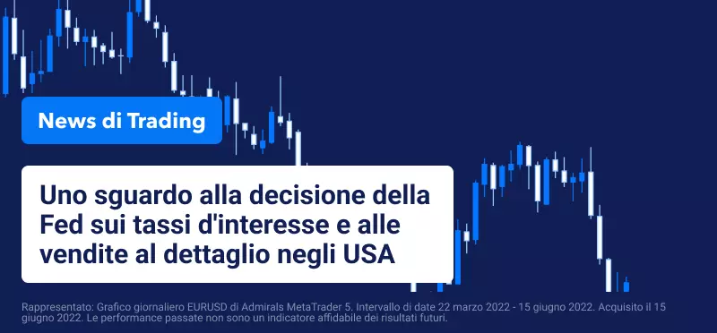 Uno sguardo alla decisione della Fed sui tassi d'interesse e alle vendite al dettaglio negli USA