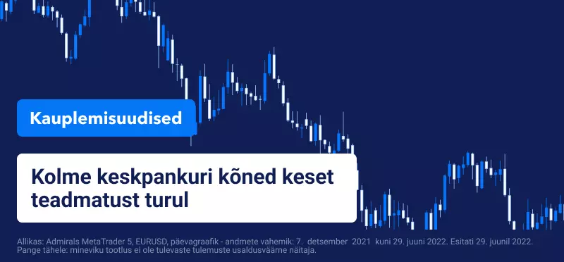Kolme keskpankuri kõned keset teadmatust turul