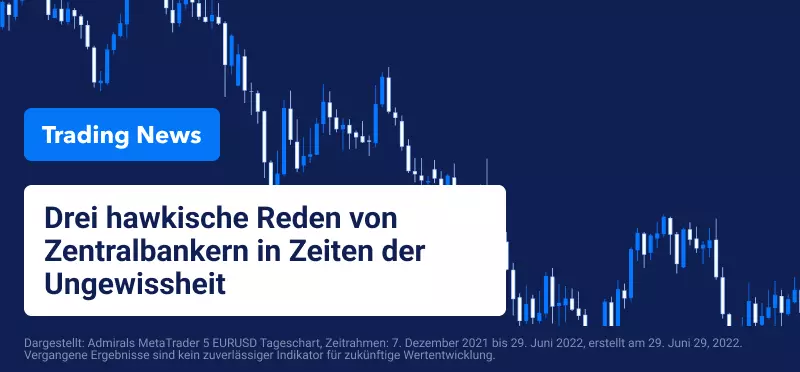 Drei hawkische Reden von Zentralbänkern in Zeiten der Ungewissheit