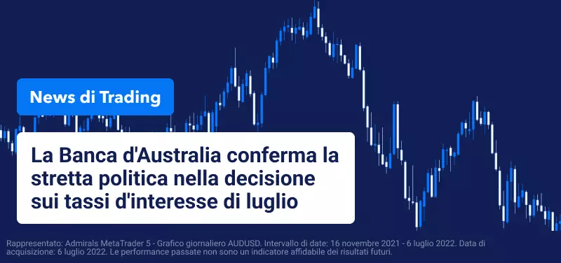 La Banca d'Australia conferma la stretta politica nella decisione sui tassi d'interesse di luglio