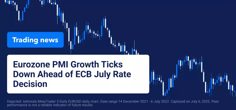 Eurozone PMI Growth Ticks Down Ahead of ECB July Rate Decision