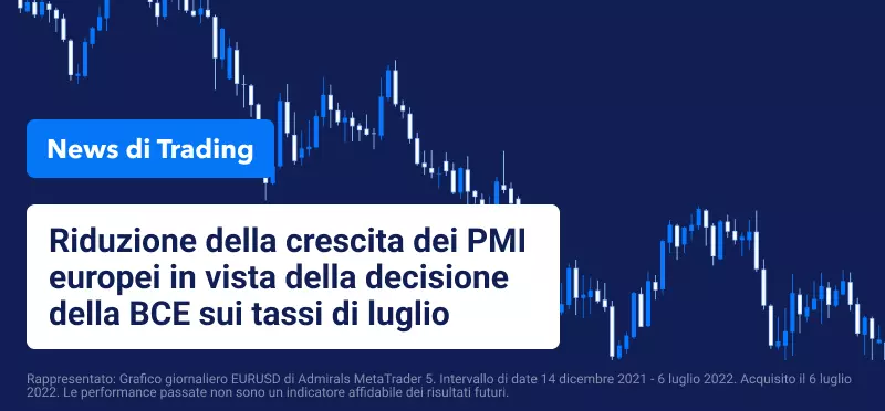 Riduzione della crescita dei PMI europei in vista della decisione della BCE sui tassi di luglio