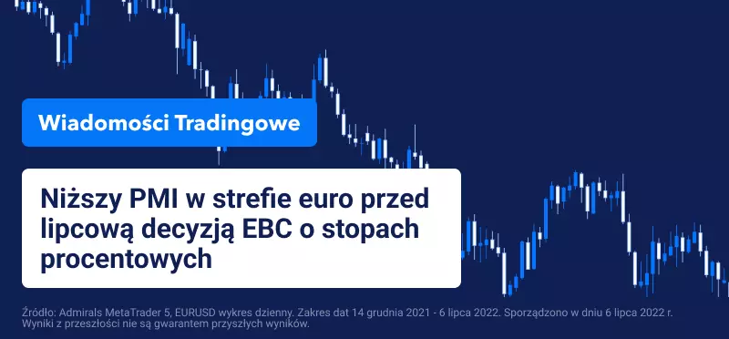 Niższy PMI w strefie euro przed lipcową decyzją EBC o stopach procentowych