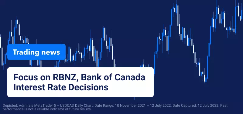 Focus on RBNZ, Bank of Canada Interest Rate Decisions