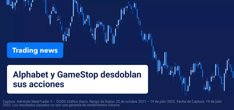 Alphabet y GameStop efectúan el split de sus acciones
