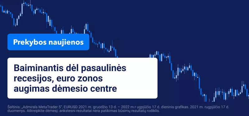 Baiminantis dėl pasaulinės recesijos, euro zonos augimas dėmesio centre