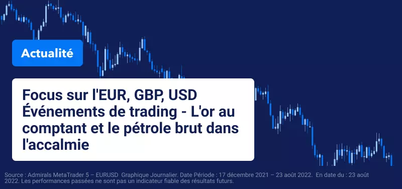 Focus sur les Actualités Économiques de l'EUR, de la GBP et de l'USD - L'Or et le Pétrole dans l'Accalmie