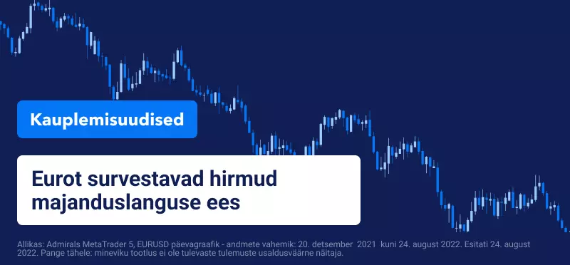 Eurot survestavad hirmud majanduslanguse ees