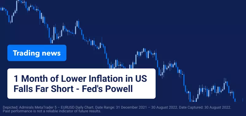 1 Month of Lower Inflation in US Falls Far Short - Fed's Powell