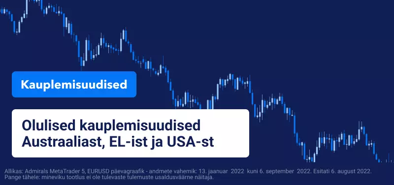Olulised kauplemisuudised Austraaliast, Euroopa Liidust ja USA-st