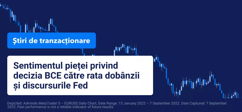 Sentimentul pieței privind decizia BCE către rata dobânzii și discursurile Fed