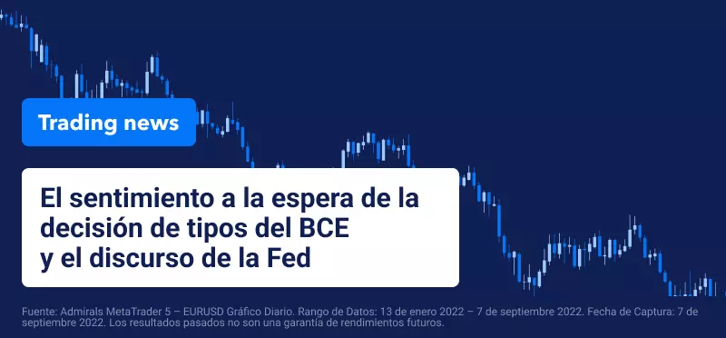 El sentimiento de mercado: pendiente de la decisión de tipos del BCE y el discurso de la Fed