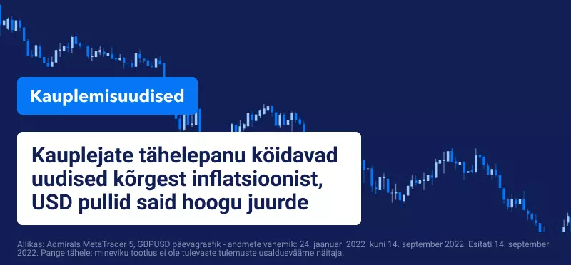 Kauplejate tähelepanu köidavad uudised kõrgest inflatsioonist, USD pullid on hoogu juurde saanud