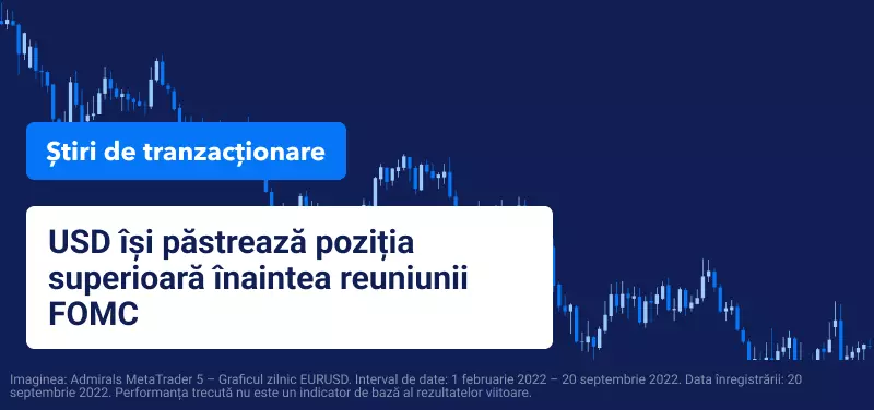 USD își păstrează poziția superioară înaintea reuniunii FOMC