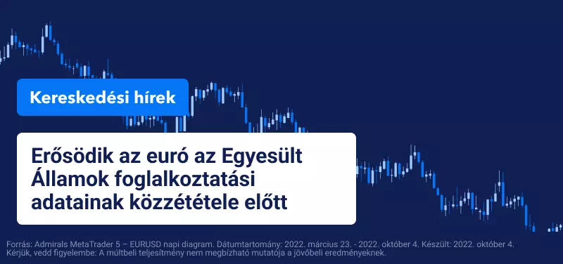Erősödik az euró az Egyesült Államok foglalkoztatási adatainak közzététele előtt