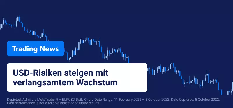 Die Risiken gegenüber dem USD steigen, da das langsamere Wachstum ins Gewicht fällt