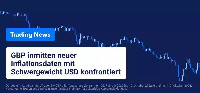 GBP sieht sich inmitten neuer Inflationsdaten dem Schwergewicht USD gegenüber