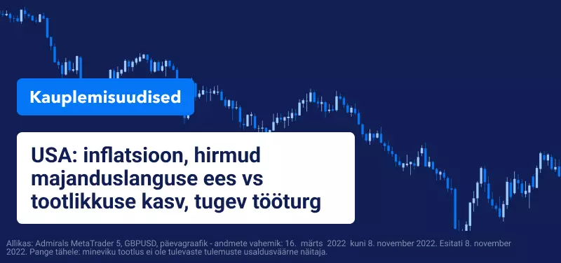 USA: inflatsioon, hirmud majanduslanguse ees vs tootlikkuse kasv, tugev tööturg