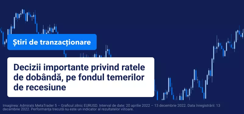 Decizii importante privind ratele de dobândă, pe fondul temerilor de recesiune