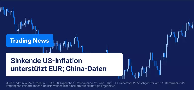 EUR unterstützt durch nachlassende US-Inflation, China-Daten im Fokus