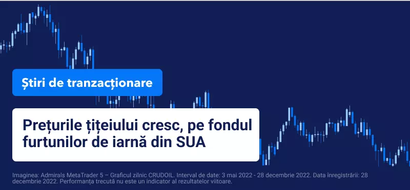 Prețurile țițeiului cresc pe fondul furtunilor de iarnă din SUA