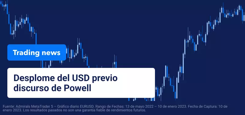 El USD cae a la espera del discurso de Powell; nuevos datos de inflación de EE. UU.