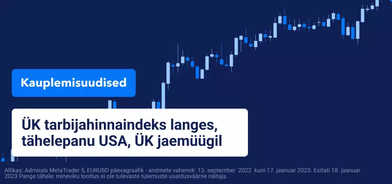 ÜK tarbijahinnaindeks langes, tähelepanu USA, ÜK jaemüügil