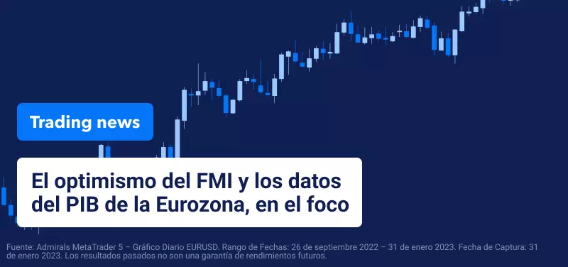 Foco puesto en el optimismo del FMI y los datos del PIB de la Eurozona