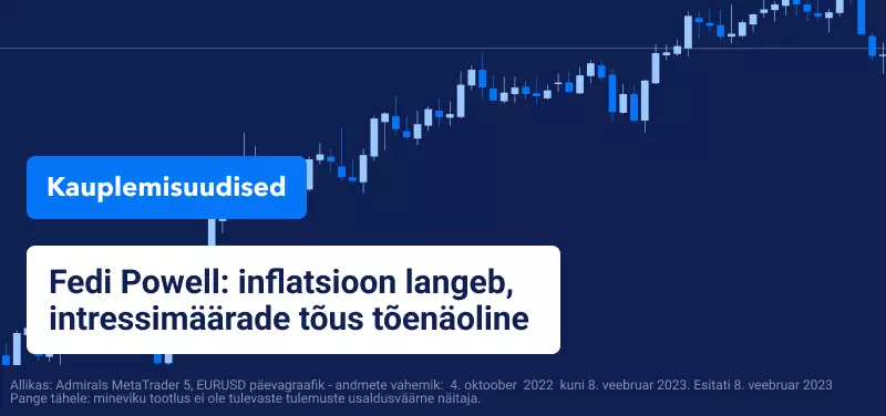 Fedi Powell: inflatsioon langeb, intressimäärade tõus on tõenäoline