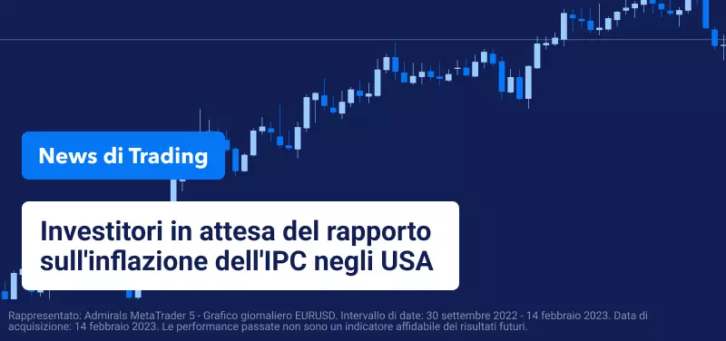 Investitori in attesa del rapporto sull'inflazione dell'IPC negli USA