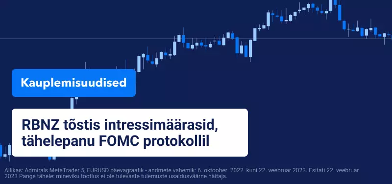 RBNZ tõstis intressimäärasid, tähelepanu FOMC protokollil