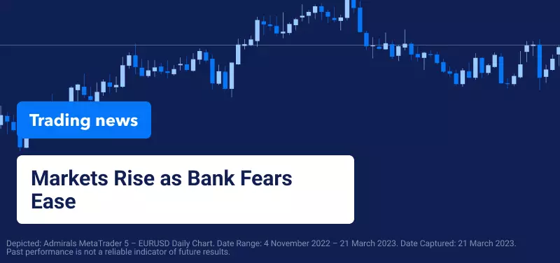 Markets Rise as Bank Fears Ease