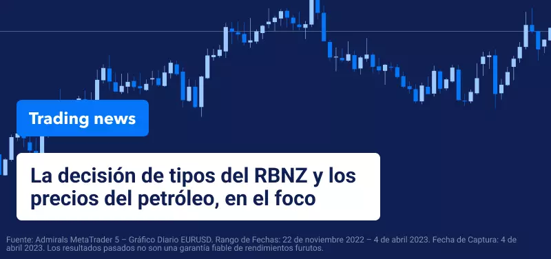 La decisión de tipos del RBNZ y el precio del petróleo, en el foco
