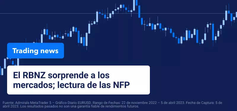 Informe de las NFP este viernes; el RBNZ sorprende a los mercados
