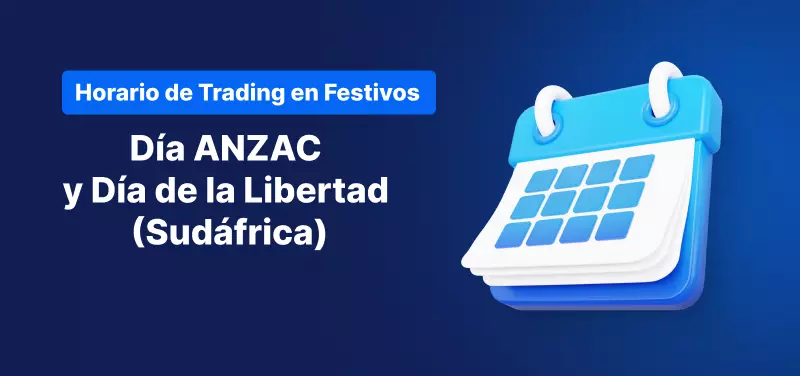Horario de Trading por el Día ANZAC y el Día de la Libertad (Sudáfrica)