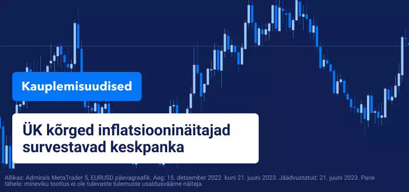 ÜK kõrged inflatsiooninäitajad survestavad keskpanka