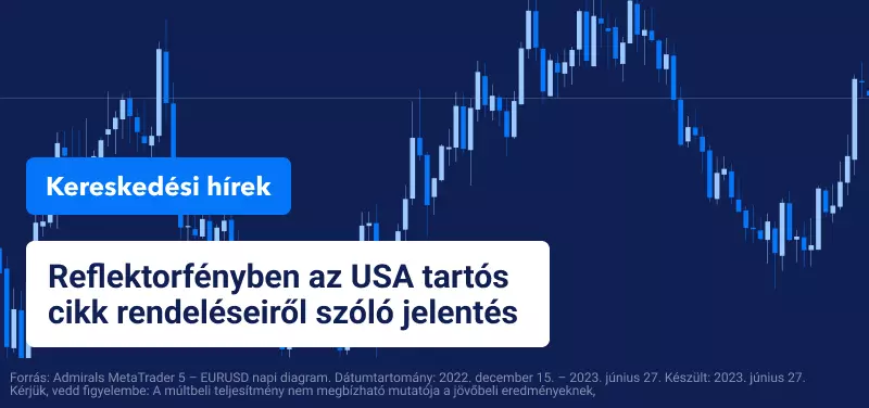 Reflektorfényben az USA tartós cikk megrendeléseiről szóló jelentés