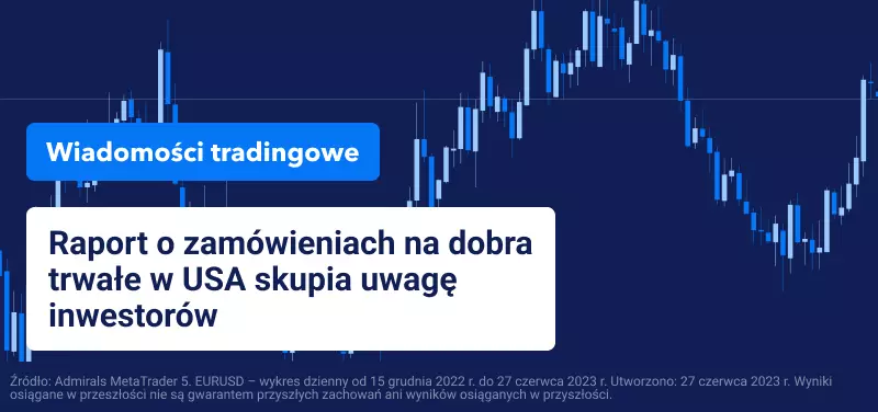 Raport o zamówieniach na dobra trwałe w USA skupia uwagę inwestorów