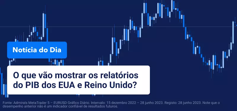 O que vão mostrar os relatórios do PIB dos EUA e Reino Unido?