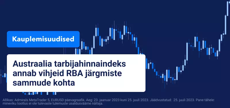 Austraalia tarbijahinnaindeks annab vihjeid RBA järgmiste sammude kohta