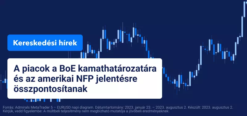 A piacok a BoE kamathatározatára és az amerikai NFP jelentésre összpontosítanak