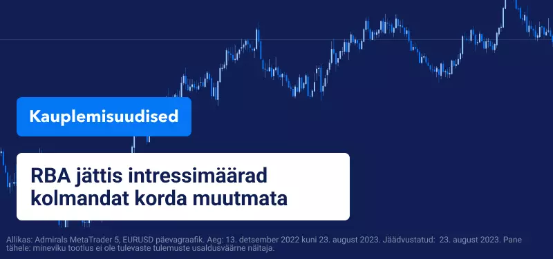 RBA jättis intressimäärad kolmandat korda muutmata