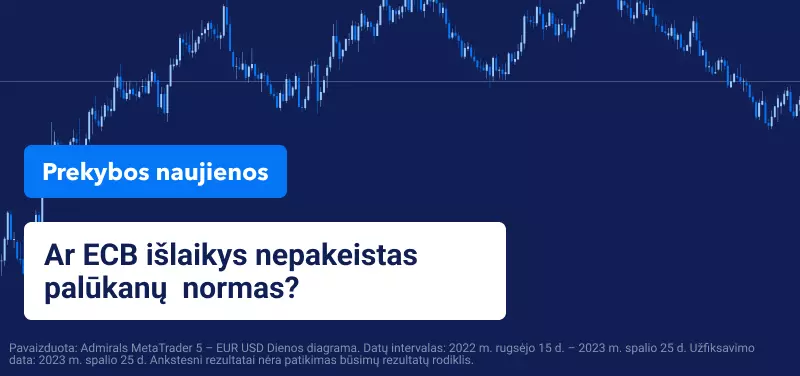 Ar ECB išlaikys nepakeistas palūkanų normas?