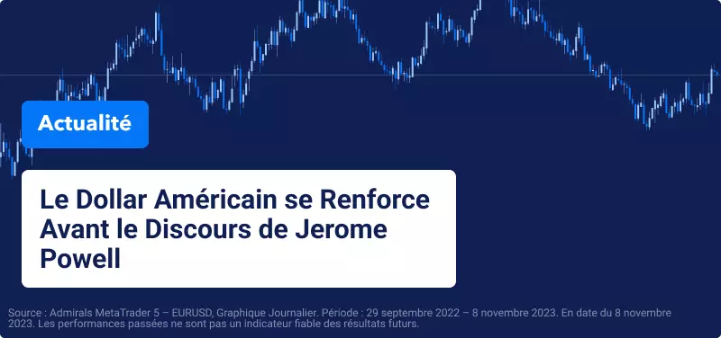Le Dollar Américain se Renforce Avant le Discours de Jerome Powell