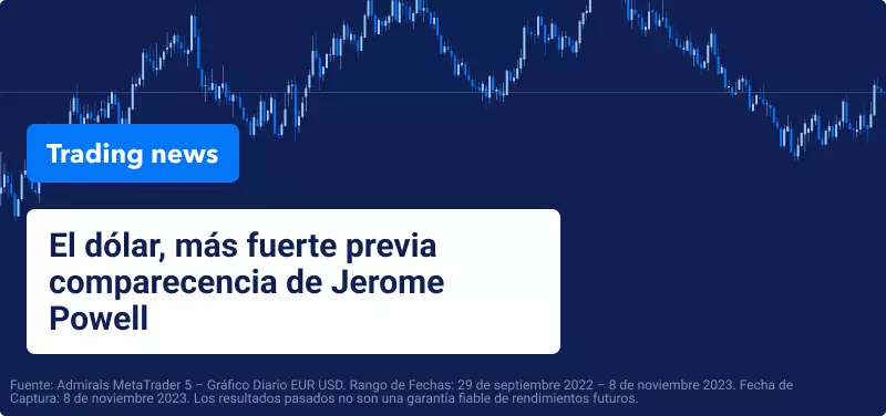 El USD gana fuerza previo discurso de Powell