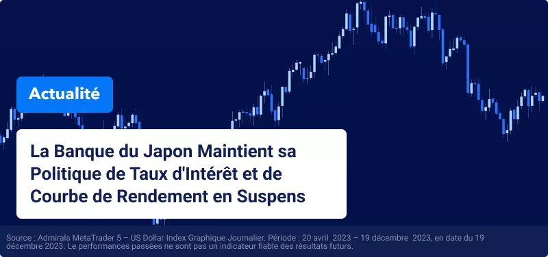 La Banque du Japon Maintient sa Politique de Taux d'Intérêt et de Courbe de Rendement en Suspens